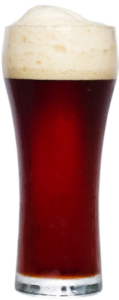Verre de bière ambrée