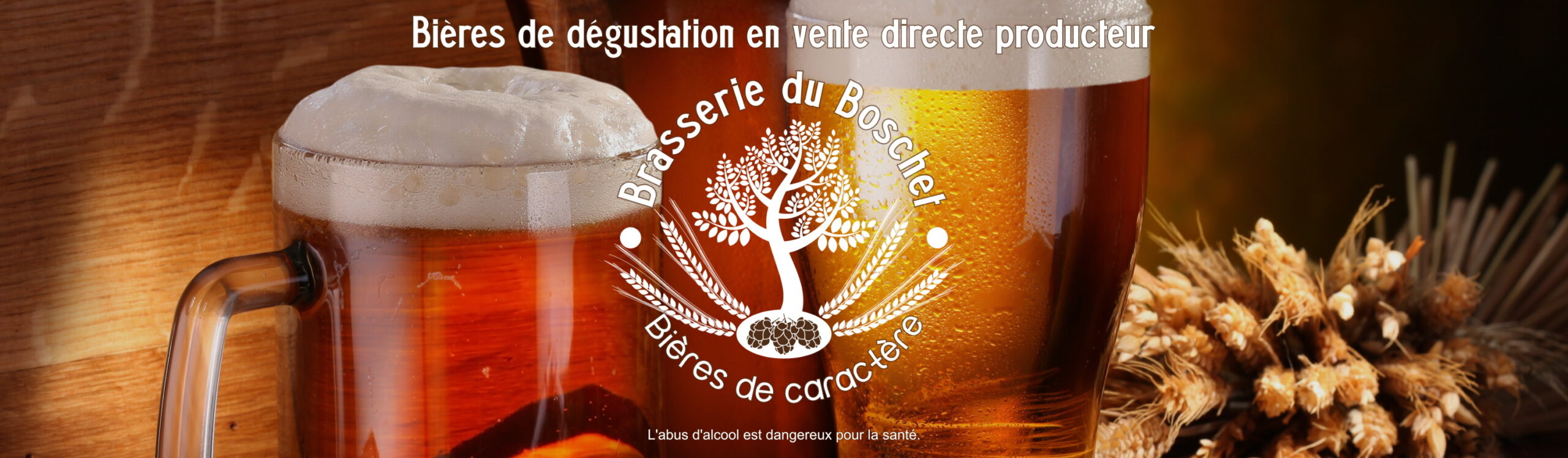 Bières de dégustation en vente directe producteur